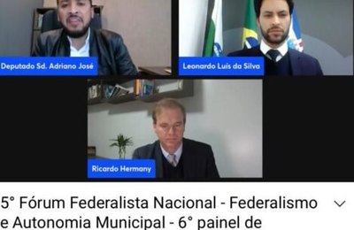 Pesquisa da CNM sobre Covid-19 nos Municípios é destaque no 5° Fórum Federalista Nacional