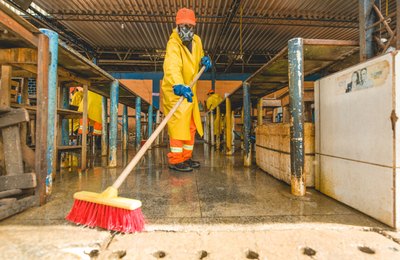 Mercado da Produção recebe equipe de higienização nesta segunda (24)