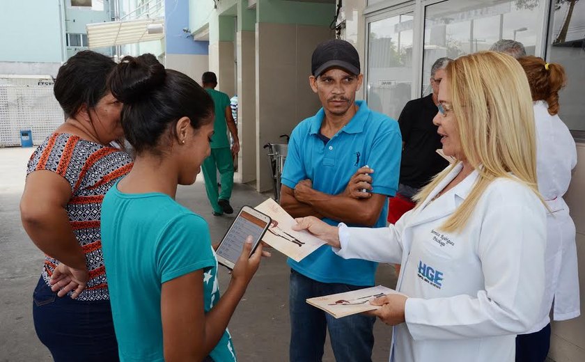Central de Transplantes de Órgãos realiza ação de conscientização no HGE