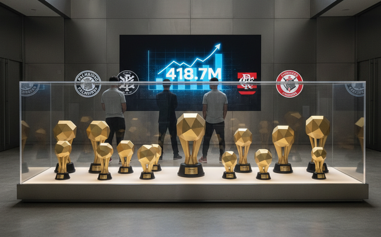 Confira o ranking dos clubes que mais arrecadaram com premiação no Brasil em 2025