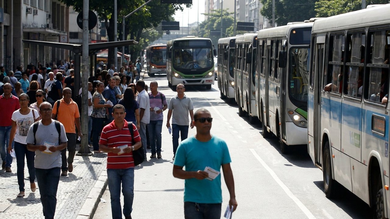 No domingo de eleições, ônibus do Rio operam com horário de dia útil