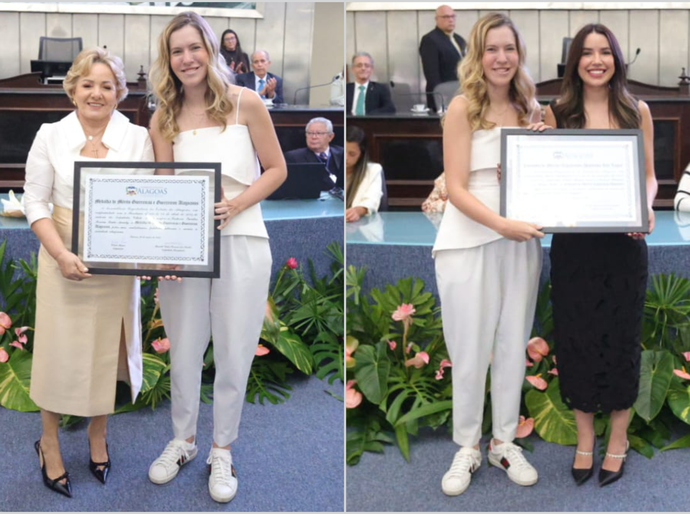 Secretária de Turismo e presidente do Instituto Dr. Adamastor são homenageadas