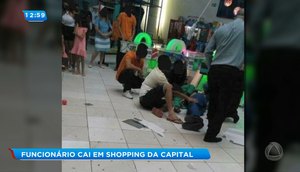 Queda no shopping