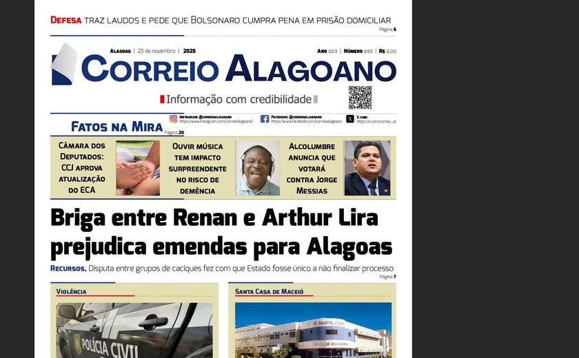 Briga entre Renan e Arthur Lira prejudica emendas para Alagoas