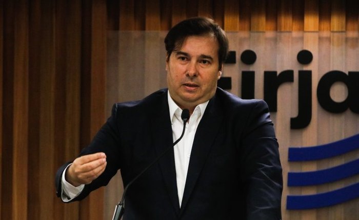 Presidente Rodrigo Maia explica a empresários as reformas em andamento na Casa