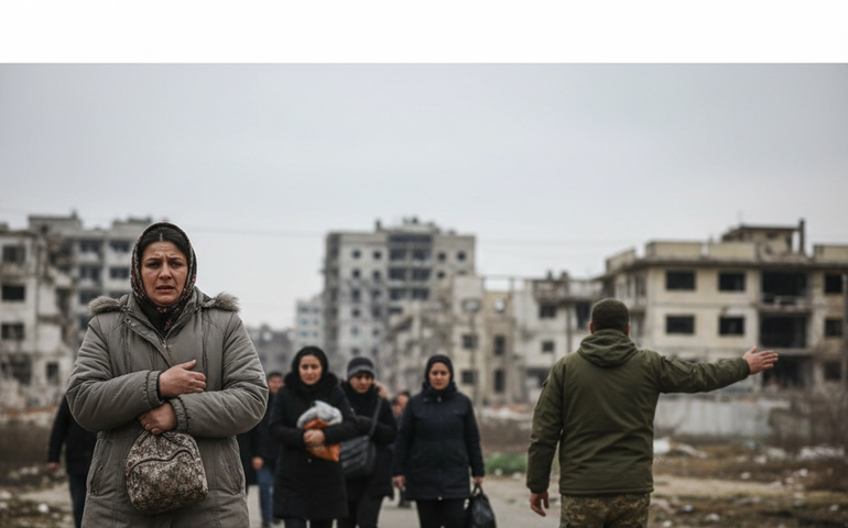 Soldado ucraniano ameaça destruir cidade ao recuar, relata refugiada