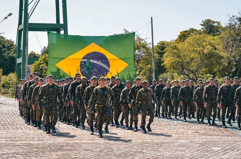 59º Batalhão de Infantaria Motorizado realiza solenidade em homenagem ao Dia do Exército Brasileiro