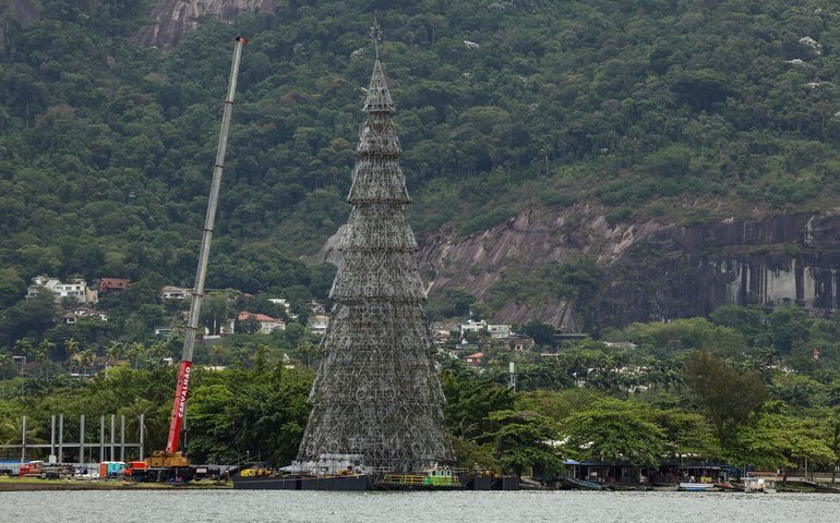 Rio se prepara para inaugurar árvore de natal da lagoa