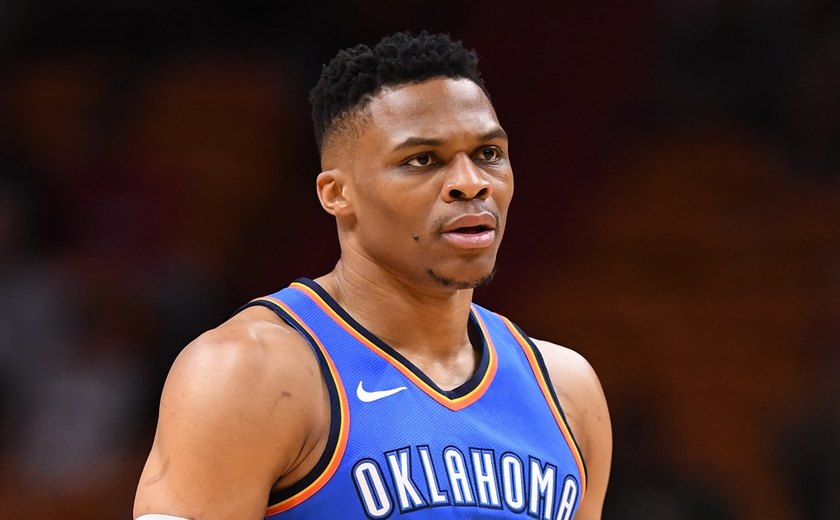 Westbrook fecha 2ª temporada seguida na NBA com média de &#8216;triple-double&#8217;