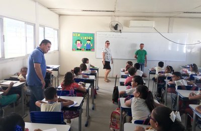 Aulas da rede municipal começaram nesta segunda, 11, em União dos Palmares