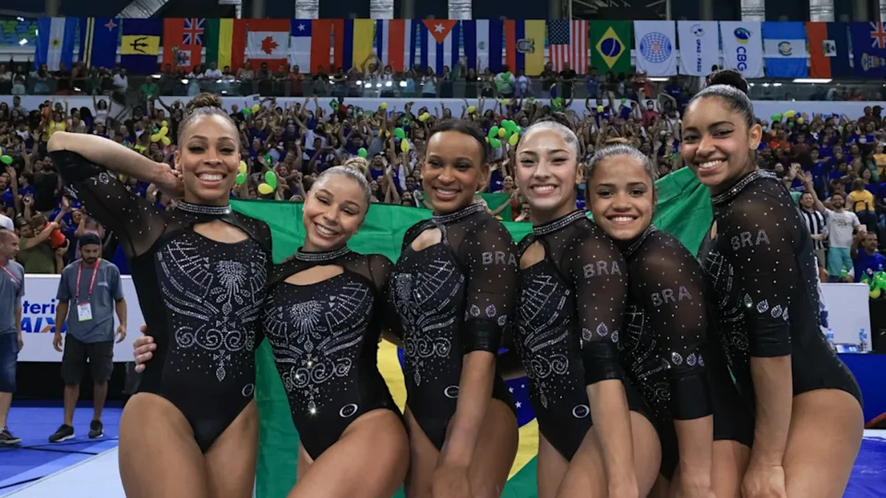 Seleção feminina de ginástica repete Mundial e termina com a prata no Pan de Santiago