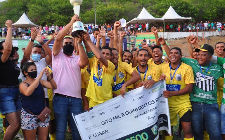 Com recorde de público, Mangueira conquista título do Campeonato de Futebol Amador de Piranhas