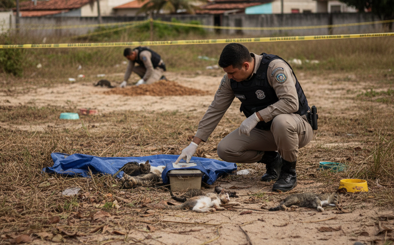 Polícia Civil investiga morte de gatos por suspeita de envenenamento em Maceió