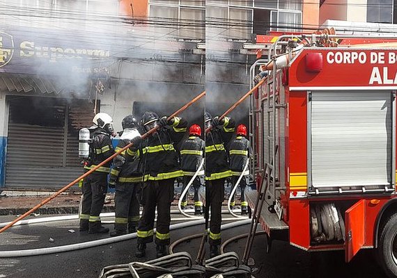 Incêndio atinge o ﻿mercado no município de Palmeira dos Índios