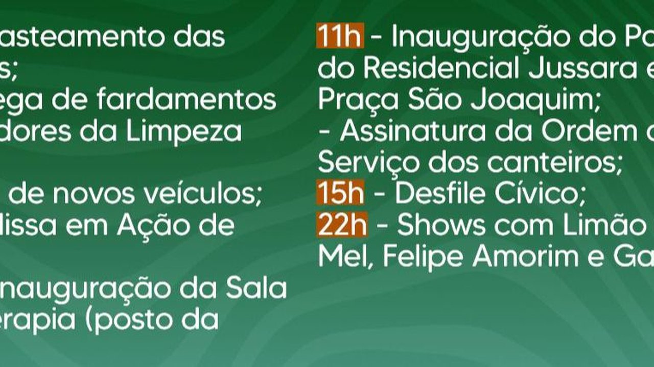 Prefeitura de Santana do Mundaú anuncia programação em comemoração aos 62 anos de emancipação política