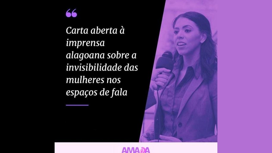 Carta aberta à imprensa alagoana sobre a invisibilidade das mulheres nos espaços de fala