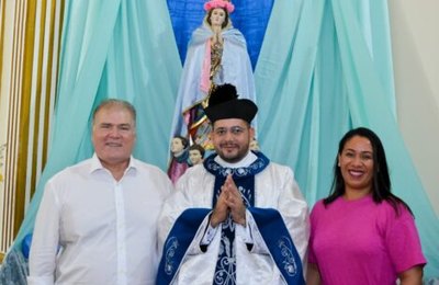 Prefeito Djalma Beltrão prestigiou Missa de Coroação de Nossa Senhora