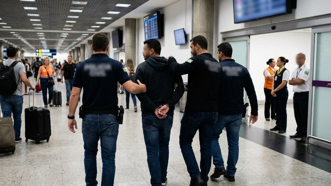 Homem apontado como chefe do CV na comunidade César Maia é preso ao desembarcar no Galeão