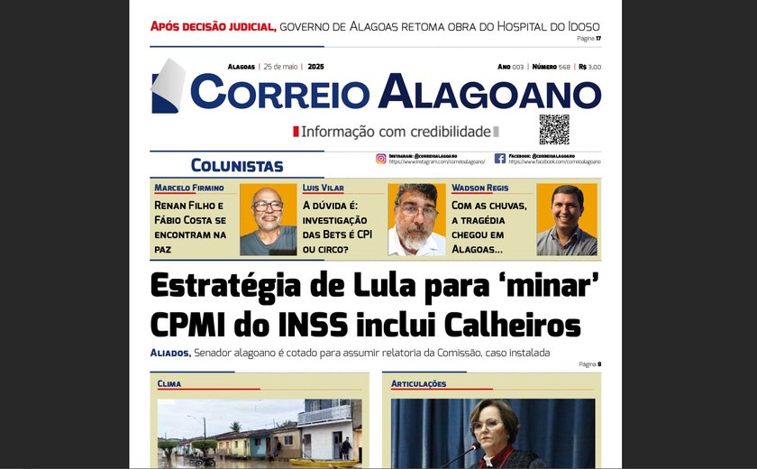 Estratégia de Lula para ‘minar’ CPMI do INSS inclui Calheiros