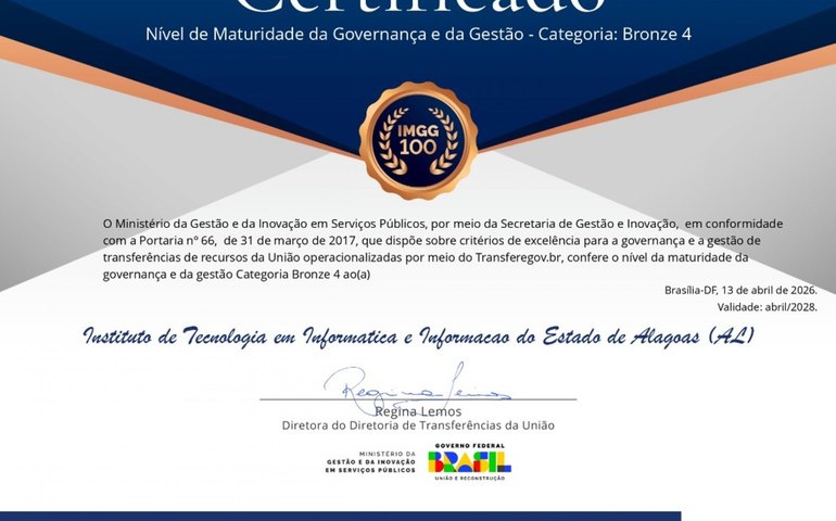 Itec atinge nível máximo da categoria Bronze em avaliação de governança e gestão