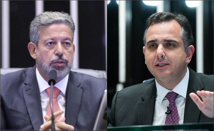 O presidente da Câmara Arthur Lira e o presidente do Senado Rodrigo Pacheco