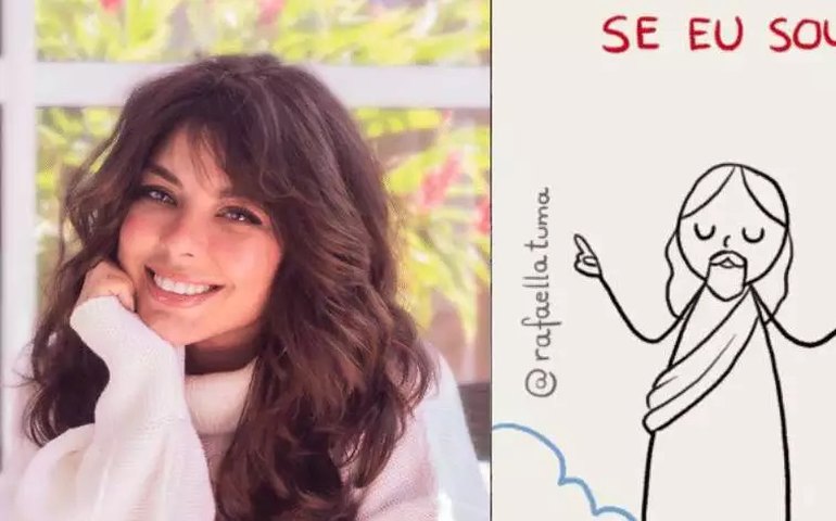 Rafaella viraliza no Instagram com seus bonecos de palito