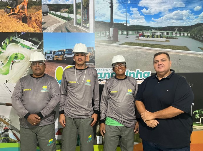 Prefeitura de Branquinha entrega novos fardamentos e equipamentos aos eletricistas