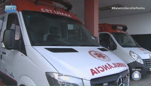 Condutores do Samu param 15 ambulâncias em protesto 