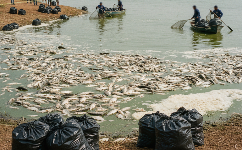 Campina Grande enfrenta crise ambiental com mais de 10 toneladas de peixes mortos