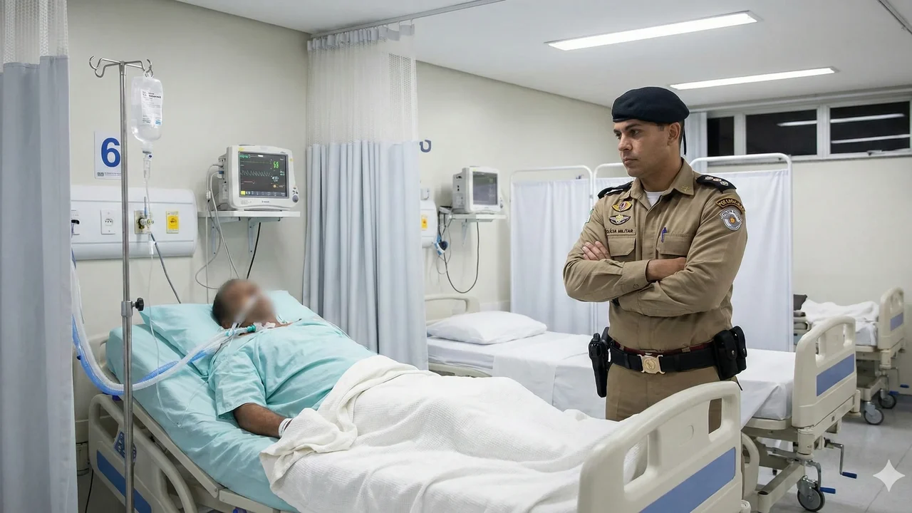 Foragido da Justiça é preso ao buscar socorro no Hospital de Emergência após ser baleado em Arapiraca