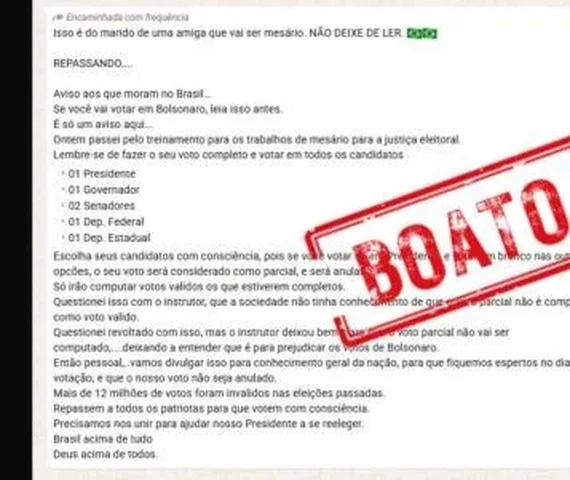 Voto nulo ou em branco para outros cargos não anula voto para presidente