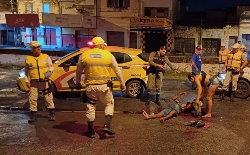 Ronda no Bairro atende homem em situação de rua vítima de tentativa de homicídio