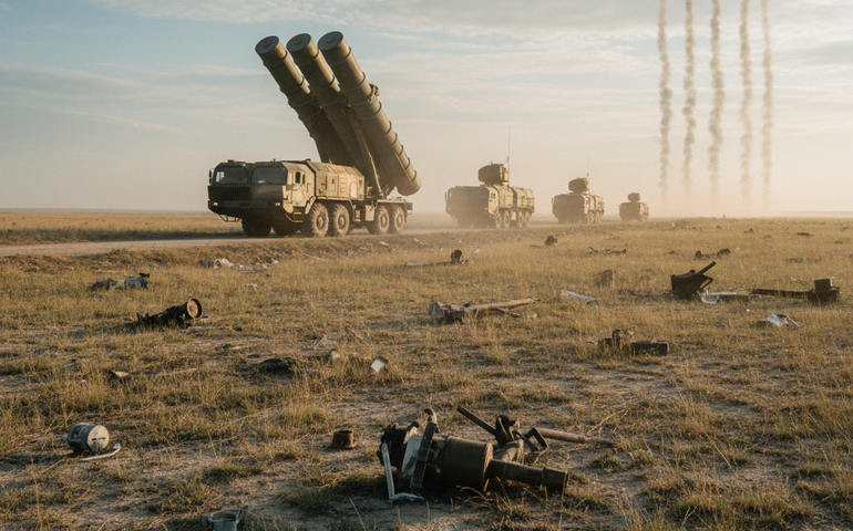 Defesa antiaérea russa derruba mísseis Neptun e 122 drones ucranianos em um dia