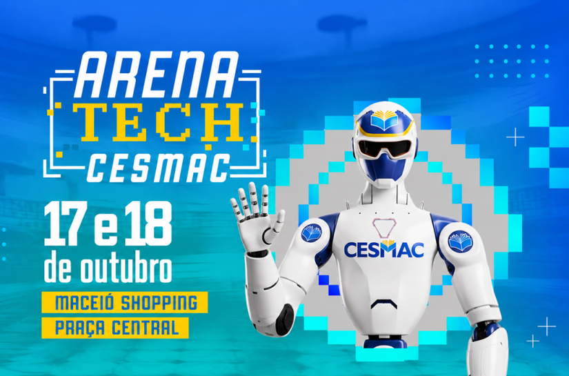 Tradição e inovação se encontram na Arena Tech Cesmac, que leva tecnologia e conhecimento ao Maceió Shopping