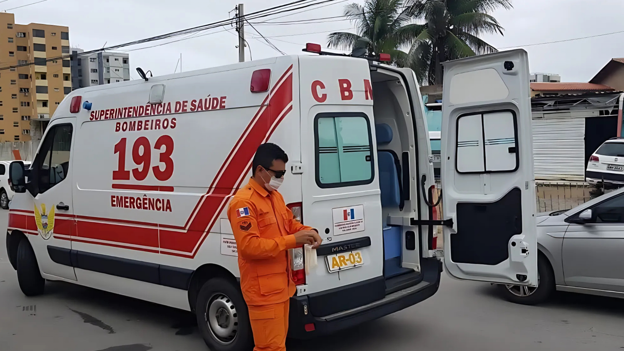 Corpo de Bombeiros socorre homem vítima de choque elétrico em Maceió