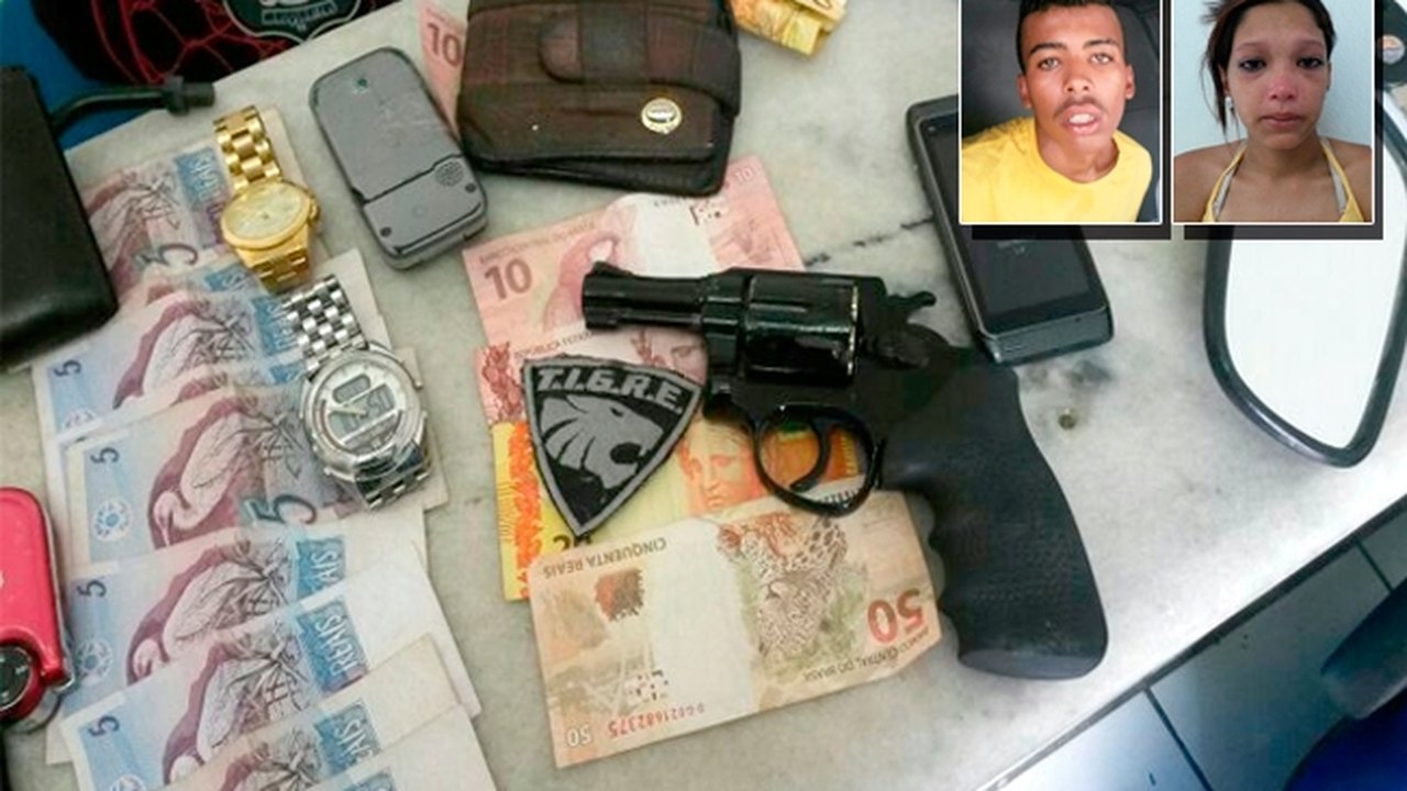 Preso casal acusado de roubar moto na Santa Amélia