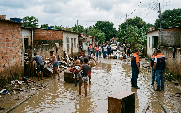 Após chuva intensa, cidades do RJ contabilizam estragos e arrecadam donativos para desalojados