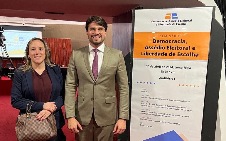 Desembargadores do TRE/AL participam de seminário que debateu democracia, assédio eleitoral e liberdade de expressão