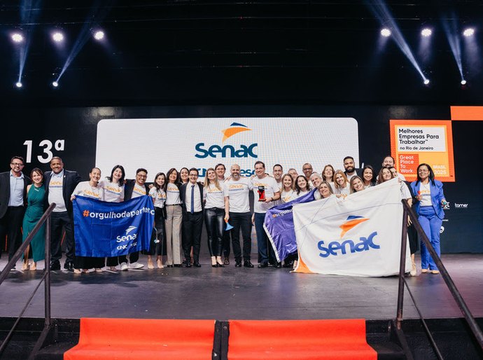GPTW: Senac Nacional entre as melhores grandes empresas para trabalhar no Rio