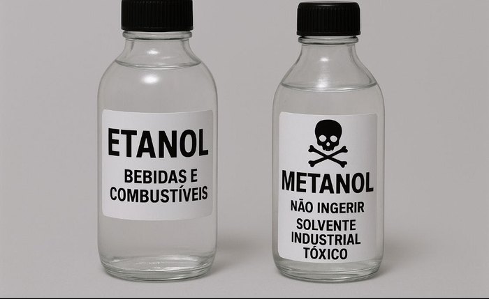 O metanol — também conhecido como álcool metílico — é utilizado industrialmente como solvente e combustível O metanol — também conhecido como álcool metílico — é utilizado industrialmente como solvente e combustível