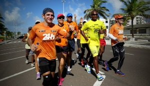 Incentivadores acompanharam a prova do ultramaratonista/ Foto: Reprodução TV Atalaia