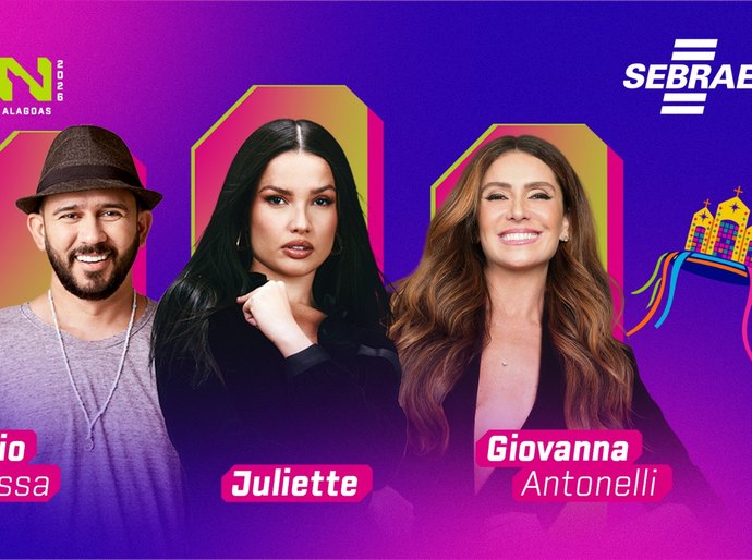 Juliette, Giovanna Antonelli e Bráulio Bessa estão entre as atrações do NEON 2026 em Maceió