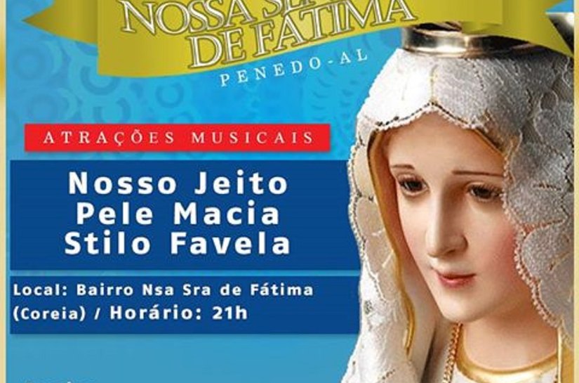 Moradores do bairro Nossa Senhora de Fátima celebram padroeira em Penedo