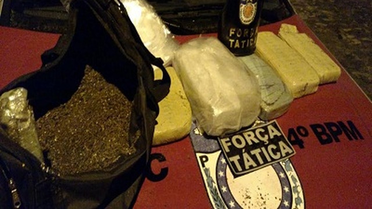 PM apreende arma de fogo e 6,5 Kg de maconha em Maceió