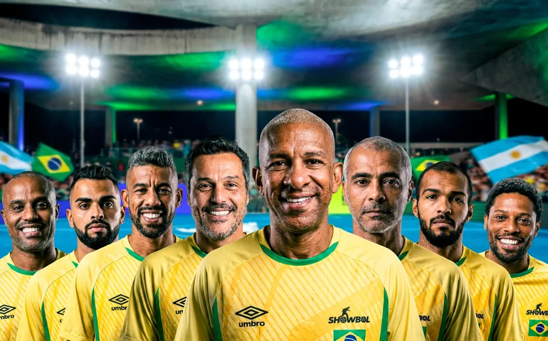 Brasil encara Argentina em clássico de showbol no Rio FutSummit 2026