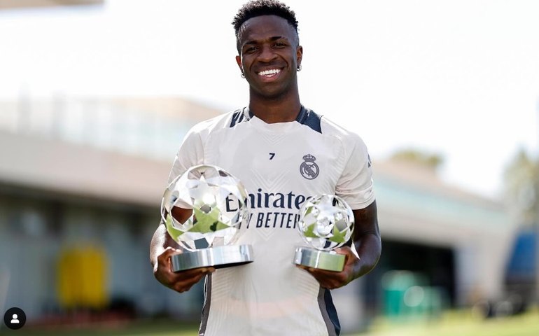 Vinícius Jr. faz lindo gol, Real Madrid bate o Villarreal e encosta no Barcelona