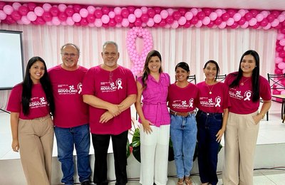 Prefeita Marcela Gomes promove palestra sobre prevenção ao câncer de mama em Novo Lino