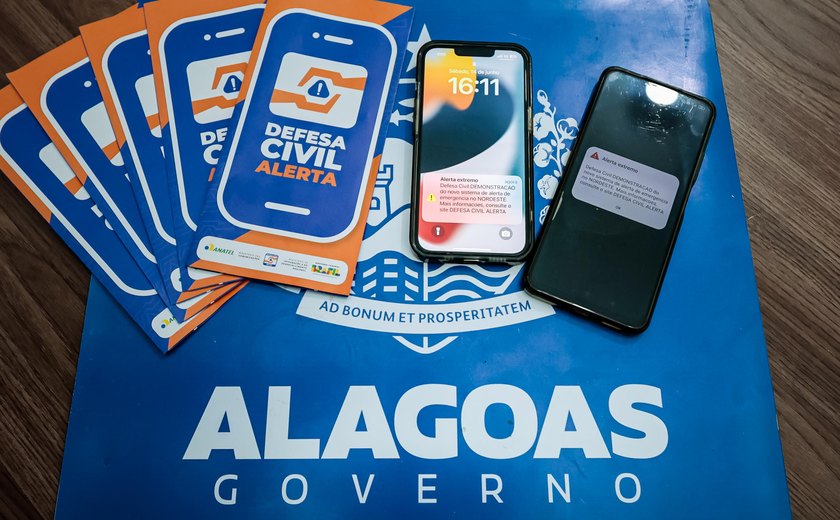 Defesa Civil Alerta é testado em Alagoas e em mais 8 estados
