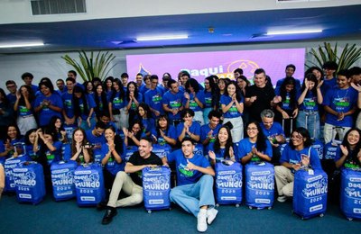 Daqui pra o Mundo: 100 estudantes da rede pública estadual estão prontos para novo intercâmbio no exterior