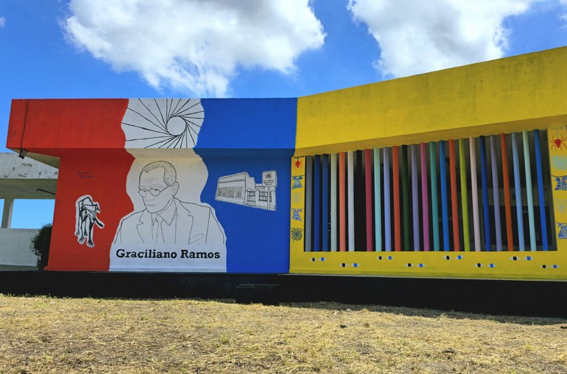 Mural Ilustre Alagoano: Graciliano Ramos é inaugurado na Ufal com apoio do Governo de Alagoas